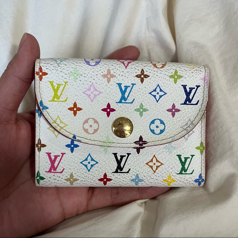 SOLD Louis Vuitton Multicolore Wallet in Blanc